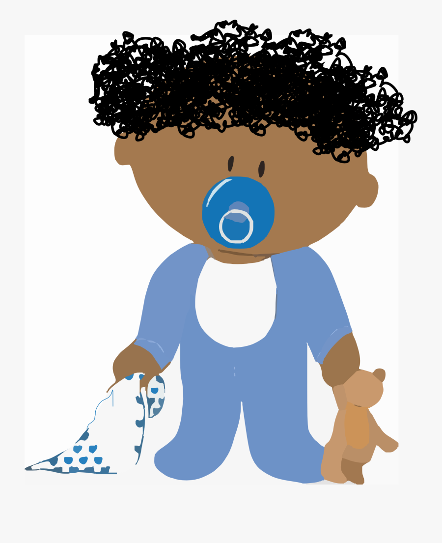 Black Baby Boy Clip Art, Transparent Clipart