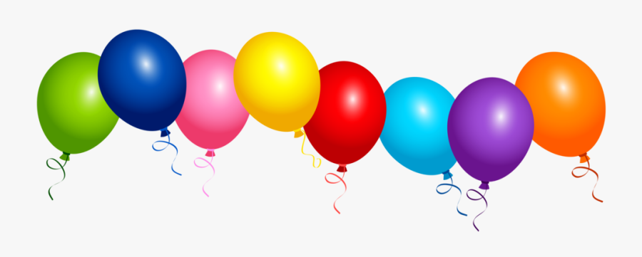 Printable Balloons Clipart 1 - Balloons Birthday Clipart, Transparent Clipart