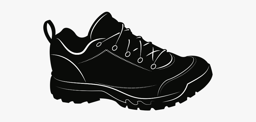 Sneaker - Black Shoe Clip Art, Transparent Clipart