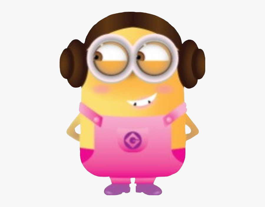 Iloveminions Girl Minion Sticker - Minion Pink Png, Transparent Clipart