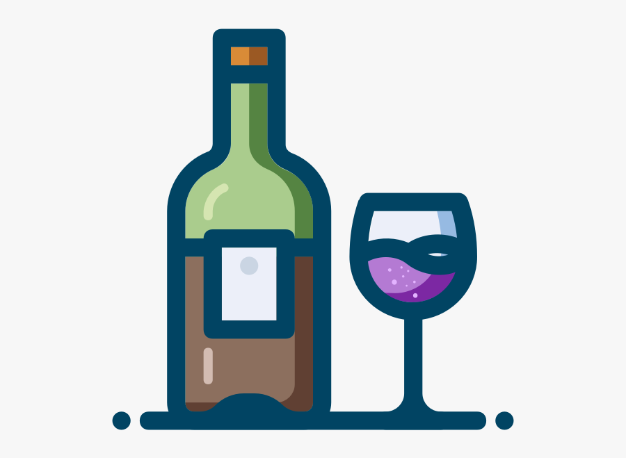 Wine Setting - Wine Bottles Clip Art, Transparent Clipart