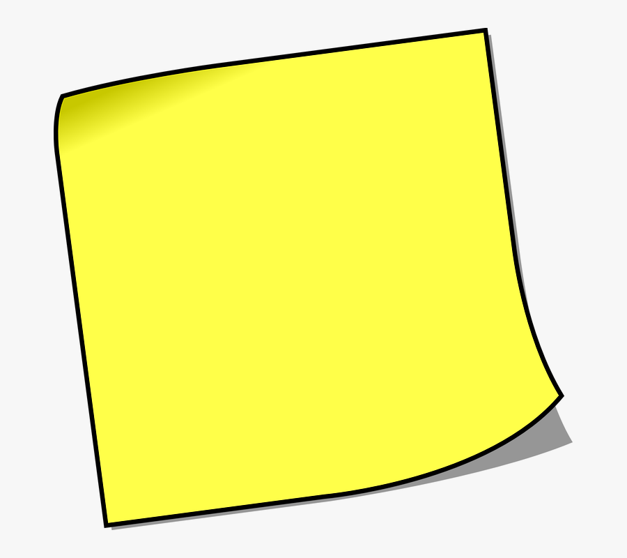 Sticky Note Black Background, Transparent Clipart