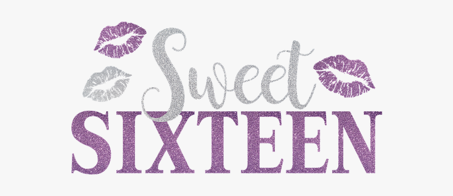 Sweet 16 Purple, Transparent Clipart