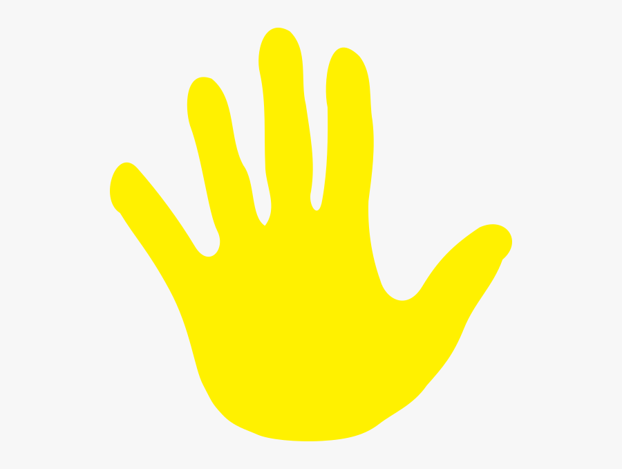 Clip Art Yellow Hand, Transparent Clipart