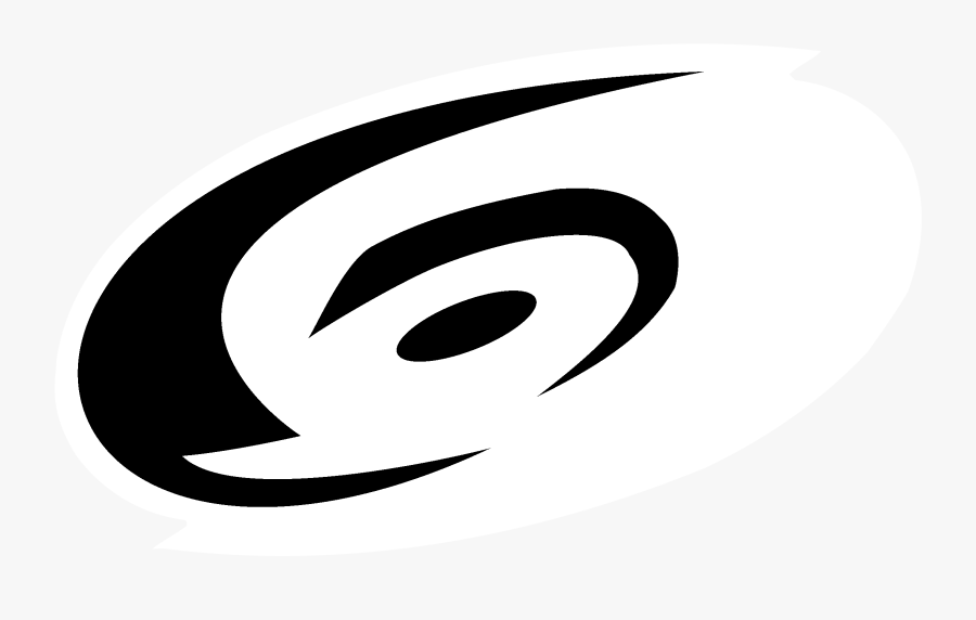 Carolina Hurricanes Black White Logo, Transparent Clipart