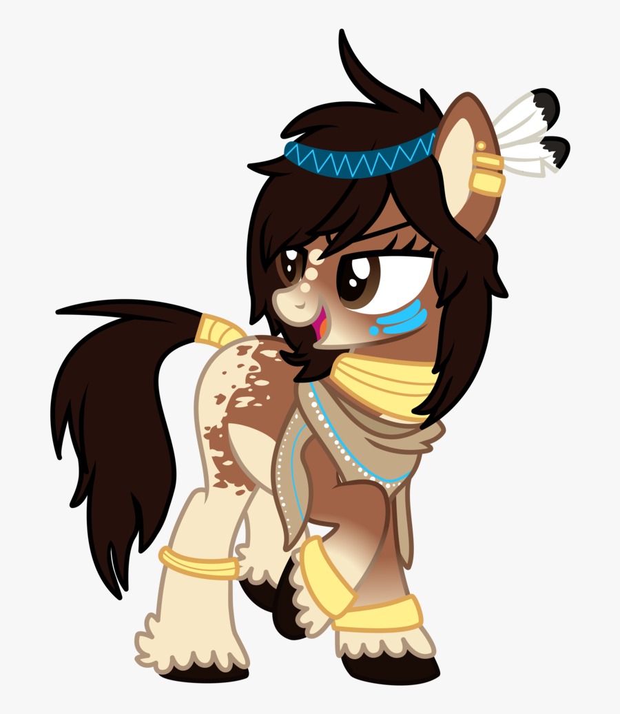 Transparent Native American Woman Clipart - My Little Pony Native American, Transparent Clipart