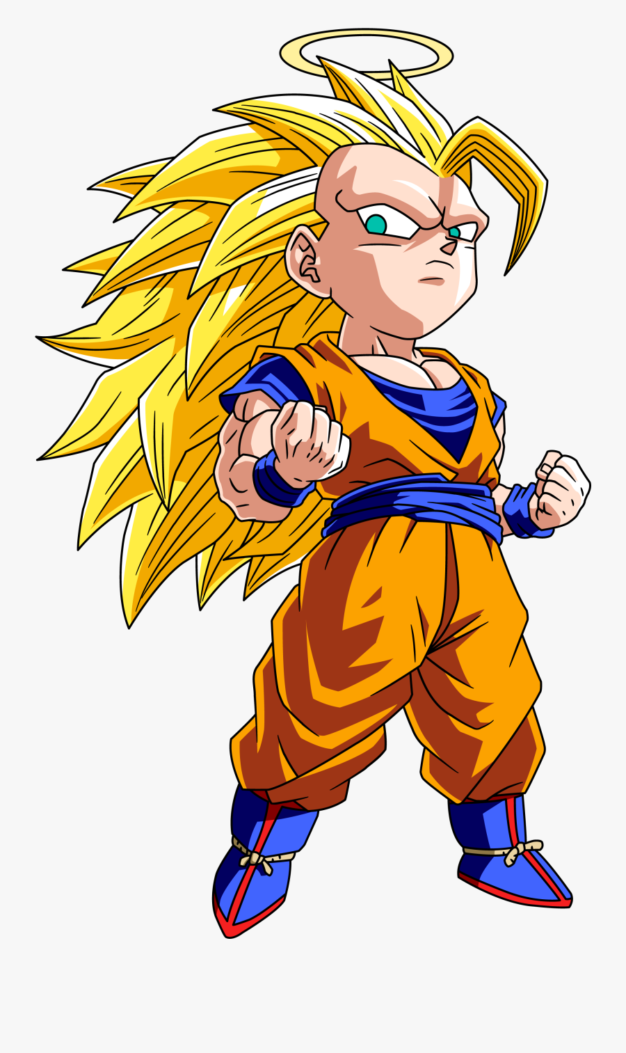 Goku Clipart Anime Chibi Goku Super Saiyan 3 Chibi