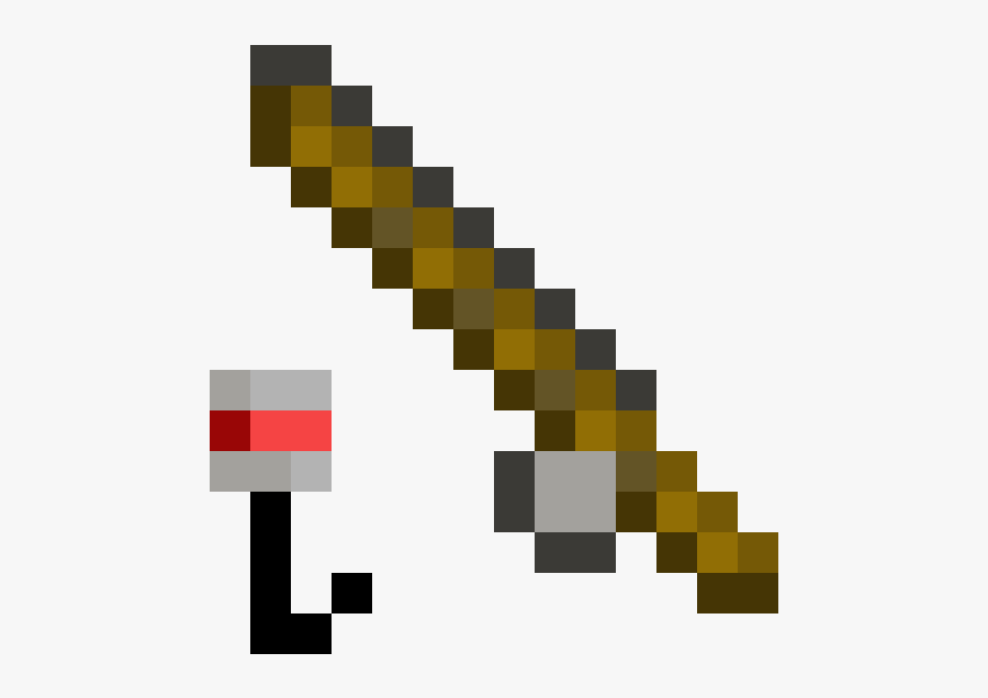 Minecraft Fishing Rod Png , Free Transparent Clipart - ClipartKey