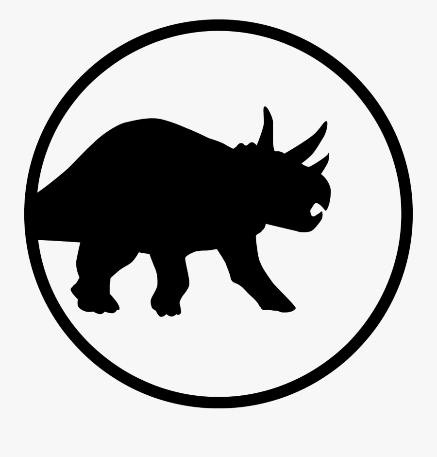 Triceratops Icon, Transparent Clipart