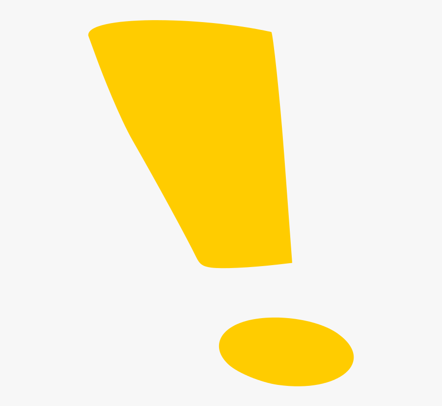Yellow Exclamation Mark - Yellow Exclamation Mark Clipart, Transparent Clipart