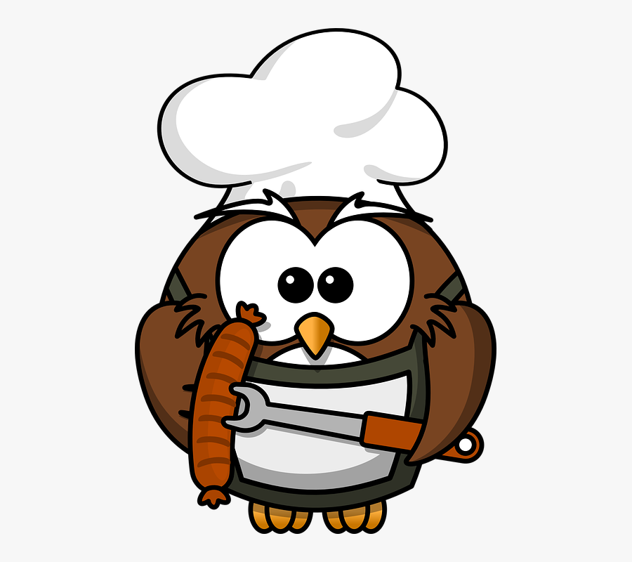 Owl Cooking Clipart, Transparent Clipart