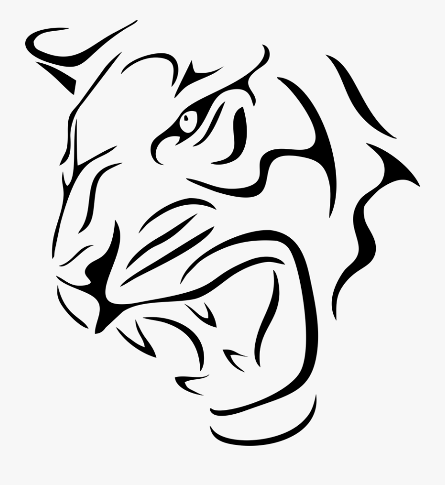 Transparent Lion Head Clipart - Stickers Of Lion In White And Black, Transparent Clipart
