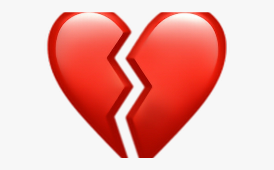 Transparent Broken Heart Emoji, Transparent Clipart