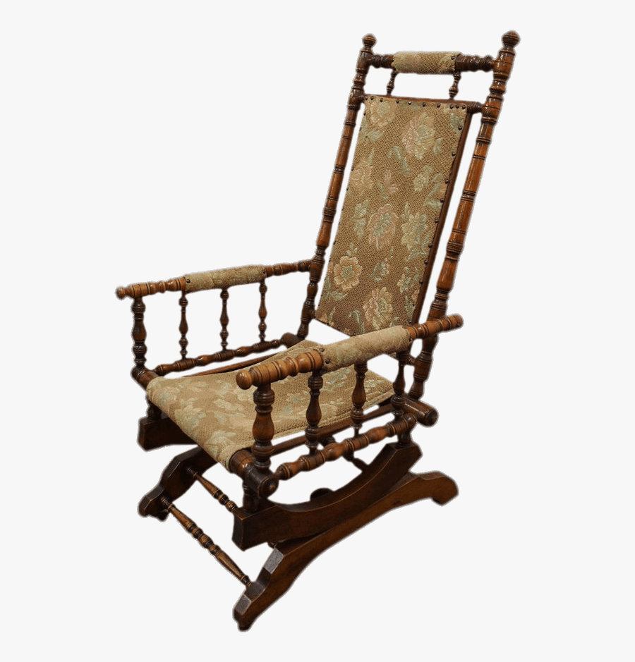 Antique Rocking Chair - Rocking Chair Transparent Background, Transparent Clipart