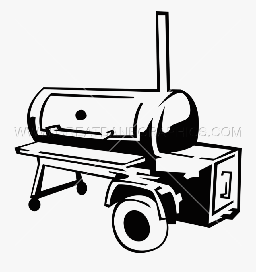 Smoke Frames Illustrations Hd - Bbq Smoker Clipart Black And White, Transparent Clipart