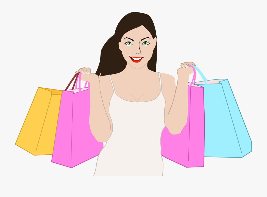 Happy Shopping Woman Icons Png - Happy Shopping Logo Png, Transparent Clipart