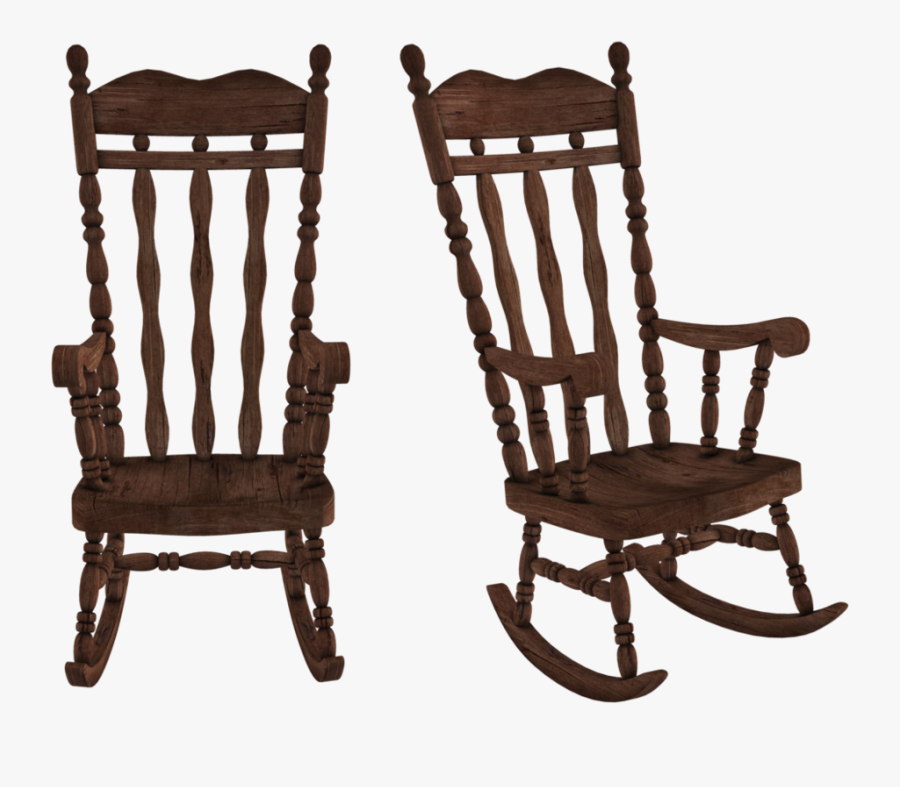 Wooden Rocking Chair Repair - Old Rocking Chair Png, Transparent Clipart