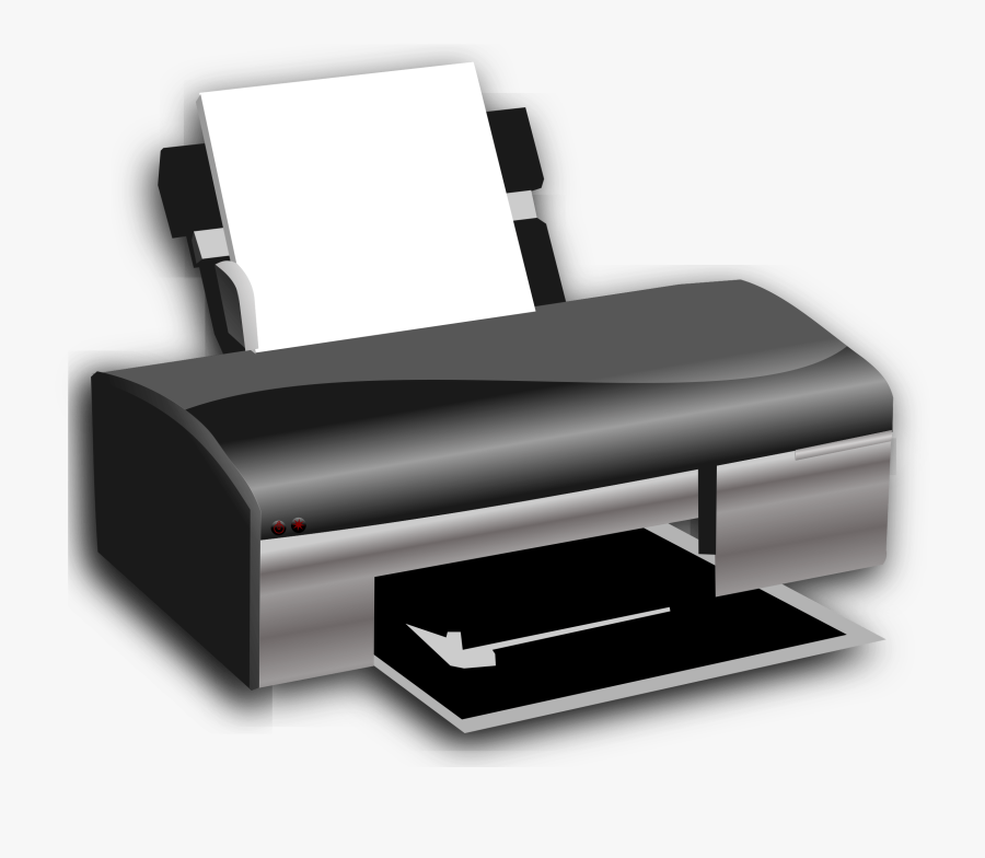 Openclipart On Printer - Printing Facilities, Transparent Clipart