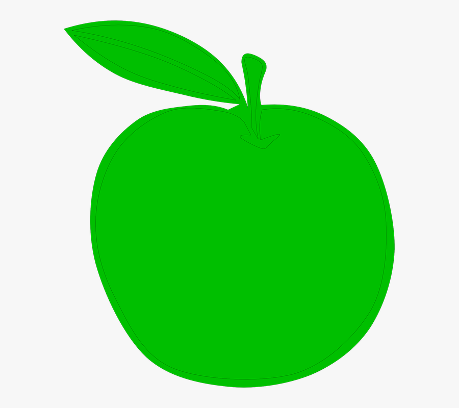 Green Apple Svg Clip Arts - Green Apple Clipart Png, Transparent Clipart