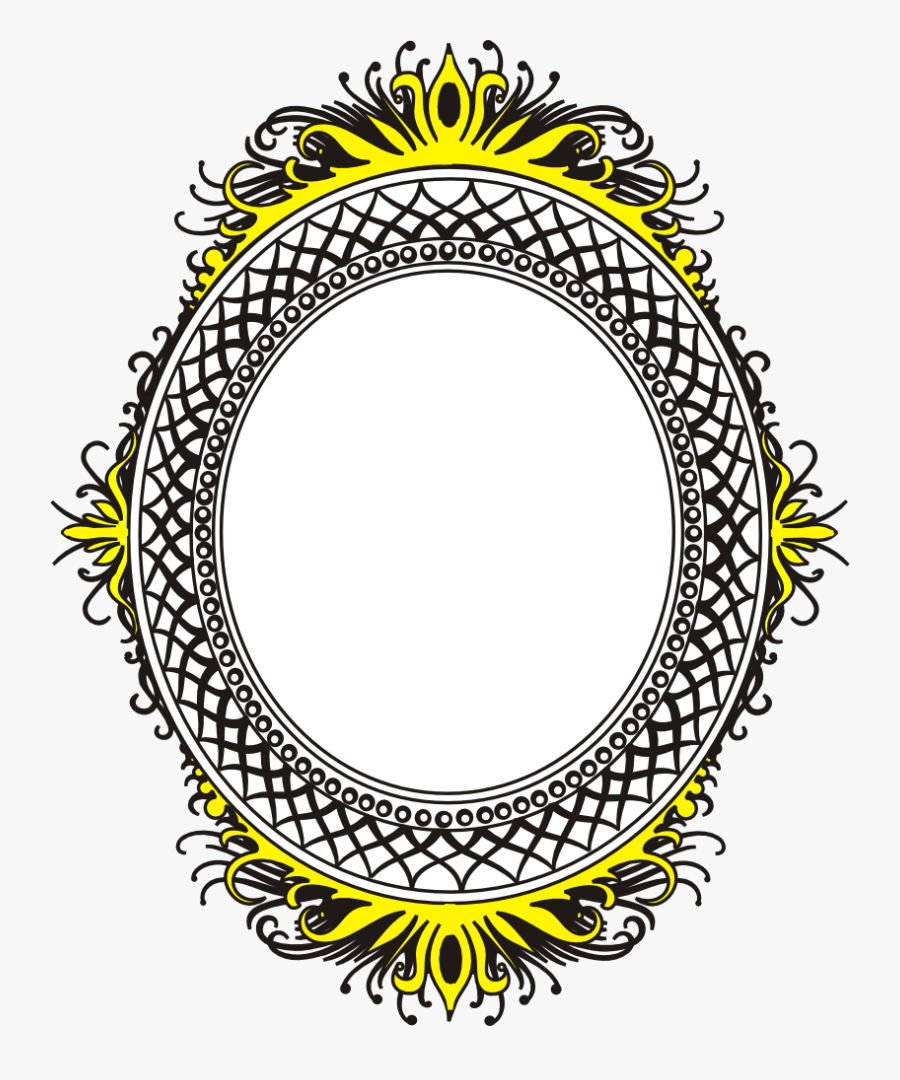 Oval Frame - Round Shape Frame Png, Transparent Clipart