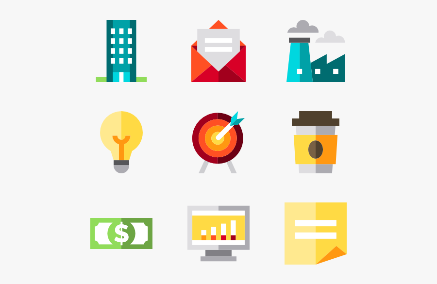 Clipart Freeuse Library Stats Icons Free Vector - Business Flat Icons Png, Transparent Clipart