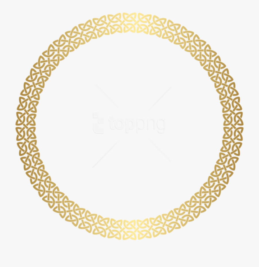 Round Gold Frame Png - Rose Gold Place Mats, Transparent Clipart