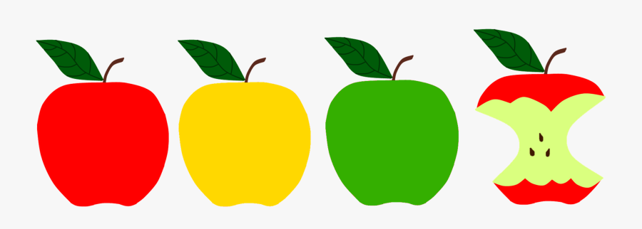 Apple Picking Clipart - Red Yellow Green Apple Clipart, Transparent Clipart