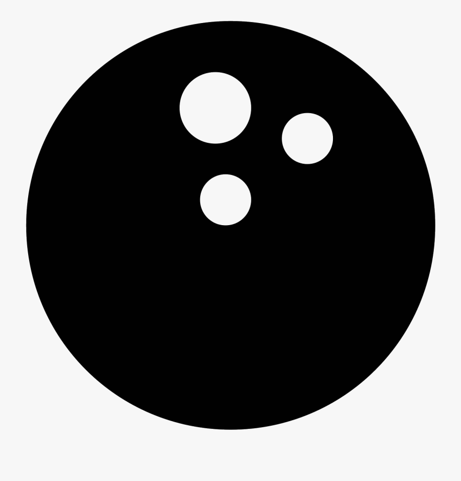 Bowling Ball Filled Icon - Circle, Transparent Clipart