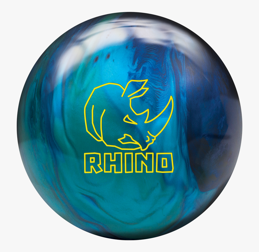 Brunswick Rhino Cobalt/aqua/teal Bowling Ball Clipart - Brunswick Rhino Cobalt Aqua Teal Pearl, Transparent Clipart