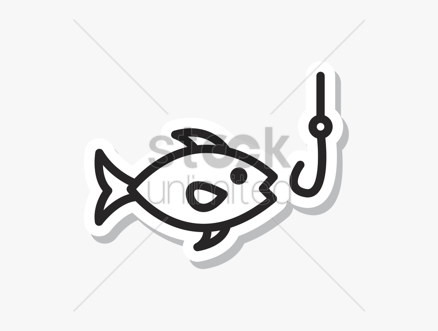 Fish And Hook Stock Vector , Free Transparent Clipart - Clipartkey