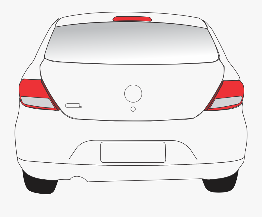 Transparent Car Rear Png - Clip Art Car Back, Transparent Clipart