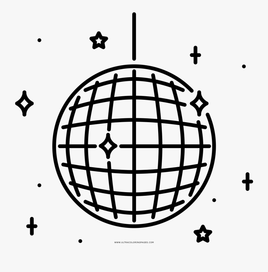 Reward Disco Ball Coloring Page Ultra Pages - Easy To Draw Disco Ball, Transparent Clipart