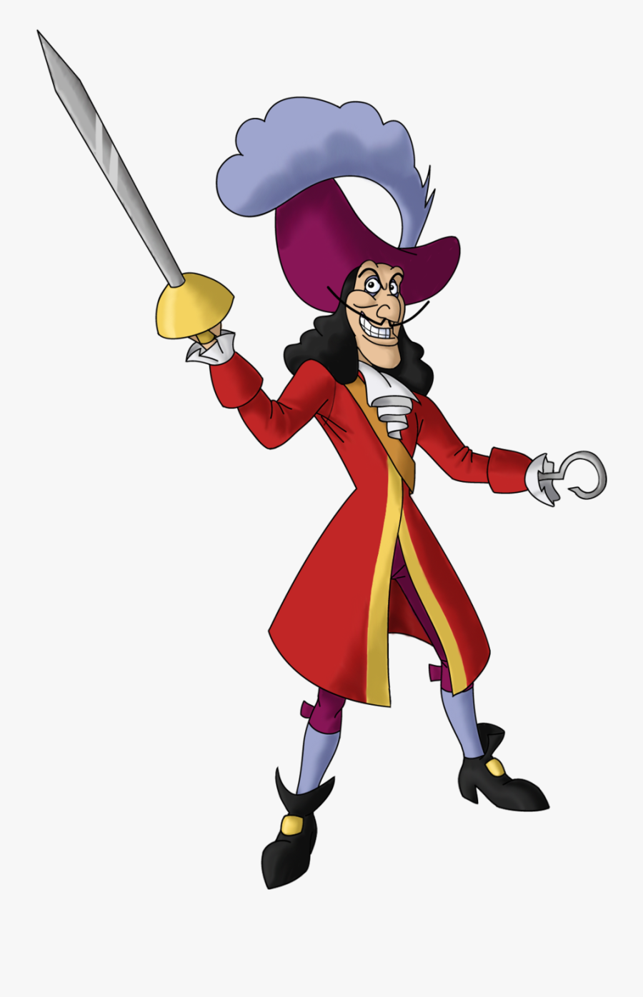 Disney S Google Search - Captain Hook Png, Transparent Clipart