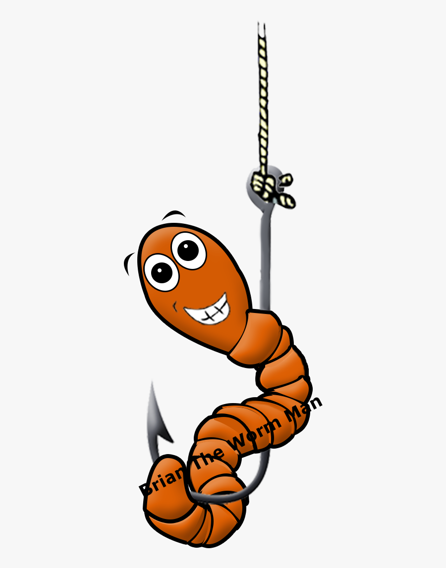 Jpg Freeuse Download Worm On Hook Clipart - Worm On A Fishhook, Transparent Clipart