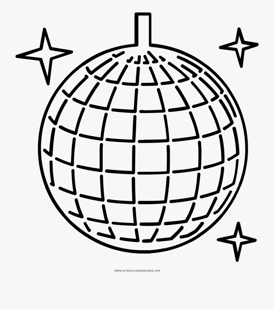 Transparent Disco Ball Png - Easy Disco Ball Drawing, Transparent Clipart