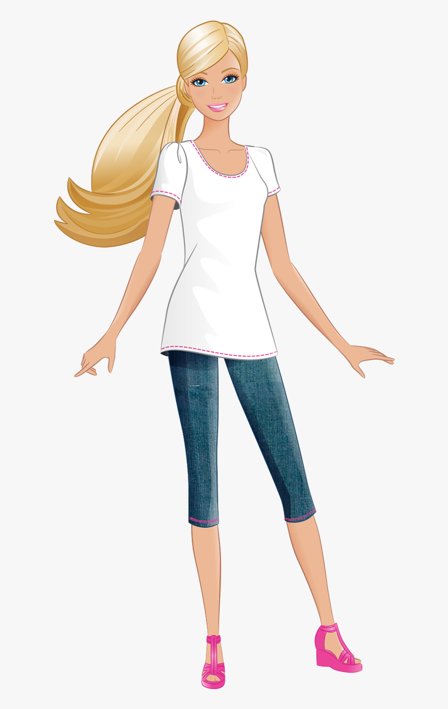 Cartoon Of Barbie Doll , Free Transparent Clipart ClipartKey