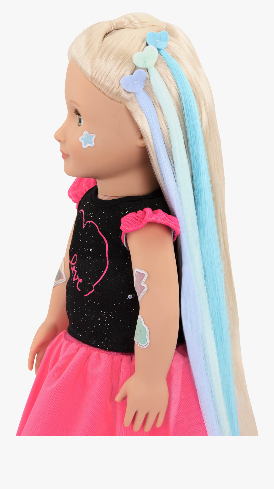 Side Profile Of Luana With Hair Extensions - Plush, Transparent Clipart