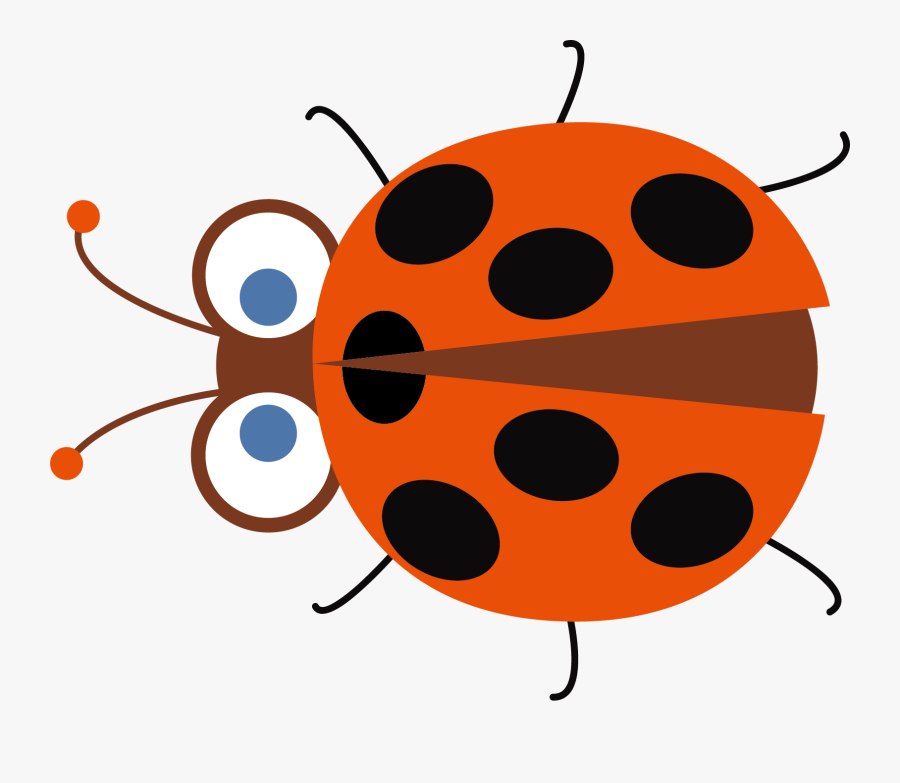Clip Art Ladybug Cartoon Images - Kindergarten Worksheet About Insects, Transparent Clipart