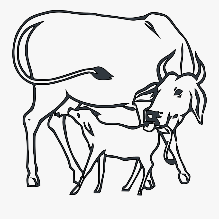 Perspective Drawing Village For Free Download - Cow And Calf Congress Symbol, Transparent Clipart