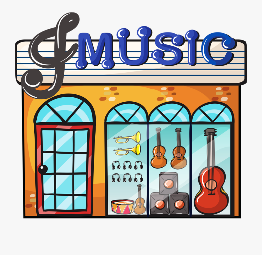 Music Store Clip Art, Transparent Clipart