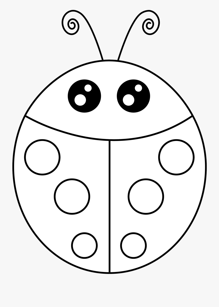 Free Cute Ladybug - Circle, Transparent Clipart