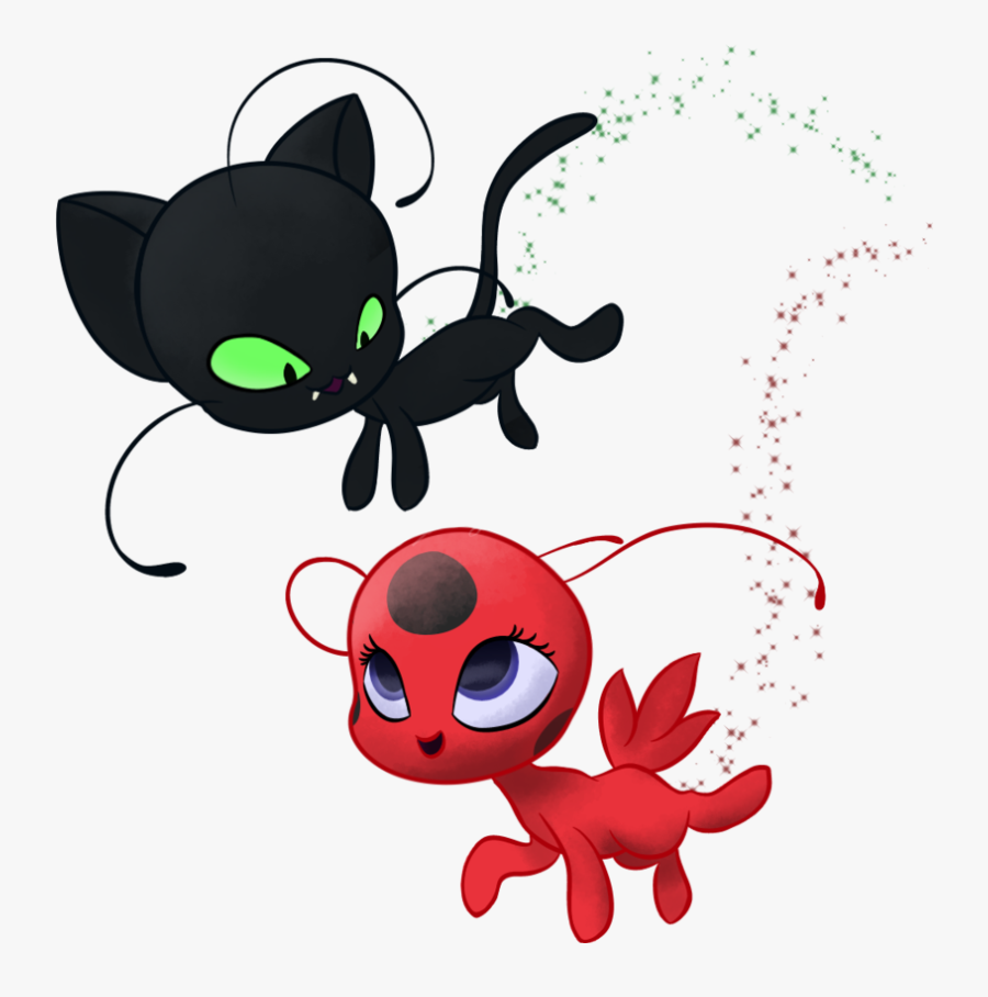 Miraculous Ladybug Drawing - Ladybug Y Cat Noir Png, Transparent Clipart