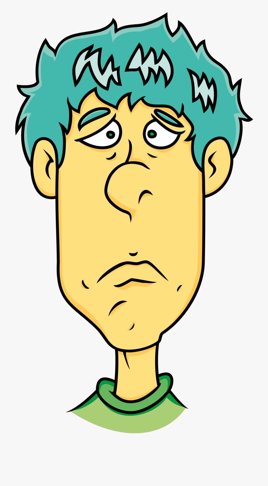 Face Of Sad Man - Cartoon Clipart Sad Man , Free Transparent Clipart ...