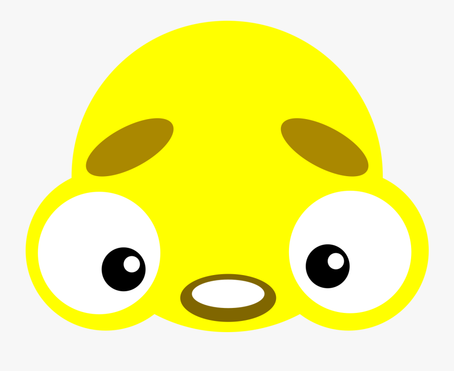 Yellow Sad Face Cartoon Clip Arts - Circle, Transparent Clipart