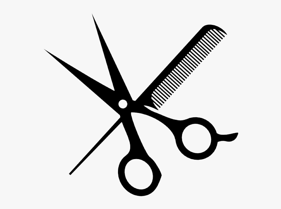 Comb Clipart Scissors - Comb And Scissors Png, Transparent Clipart