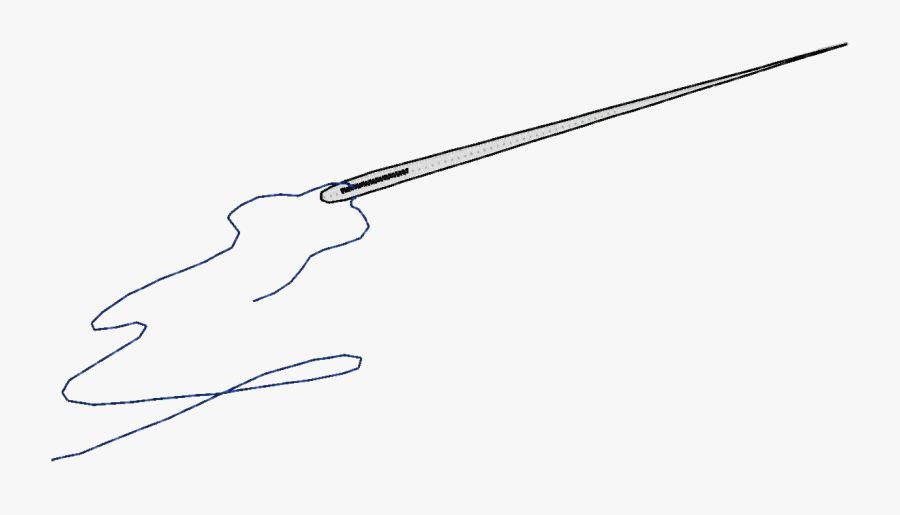 Sewing Needle - Cast A Fishing Line, Transparent Clipart