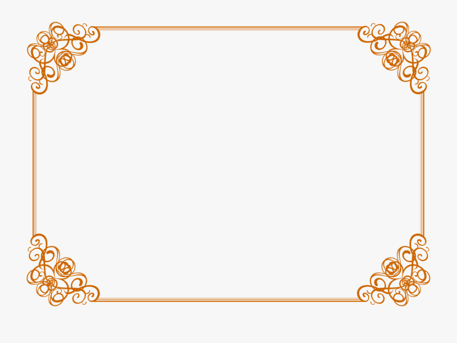 Clip Art Border Png For - Gold Certificate Border Png, Transparent Clipart