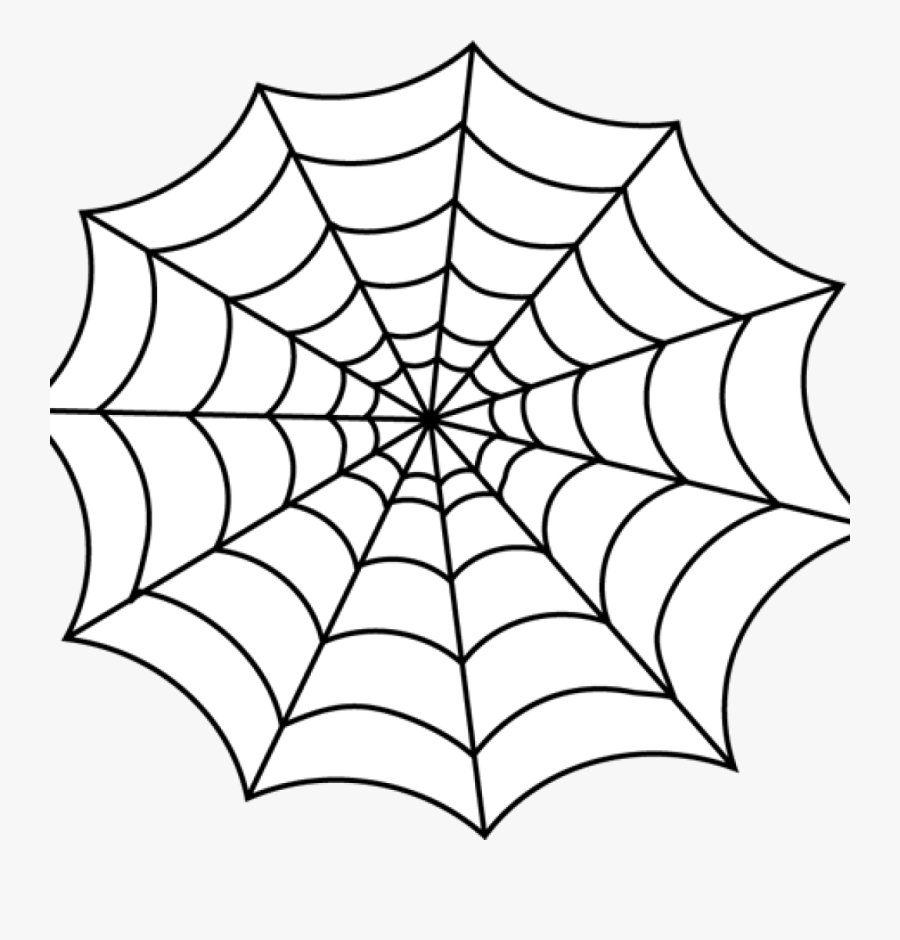 Transparent Spiderweb Clipart - Black And White Spider Web, Transparent Clipart