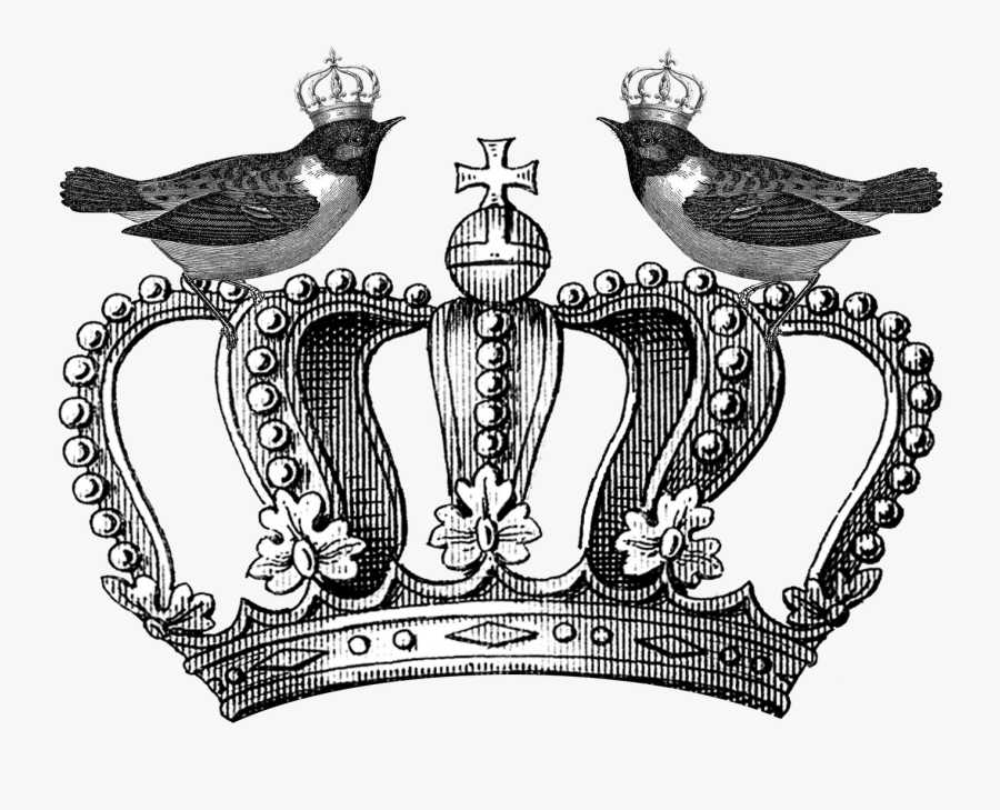 Clip Art Royal Tattoo Photo - Royal Crown Clipart Black And White, Transparent Clipart