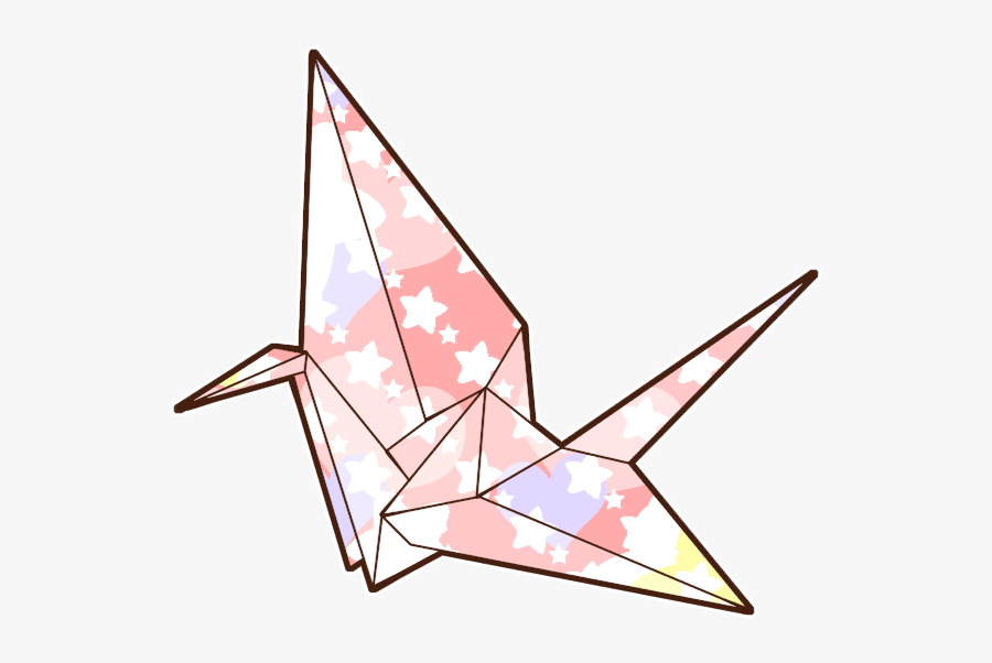 Origami Crane Transparent Background, Transparent Clipart